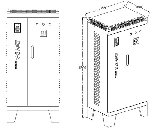 Fuente de alimentación 100-160kW (soporte de suelo)